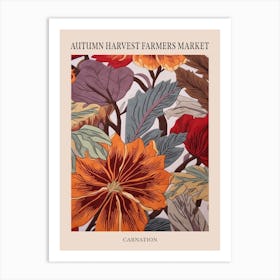 Fall Botanicals Carnation 1 Poster Art Print