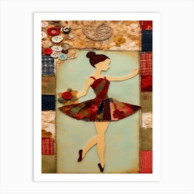 Ballerina Framework Art Print