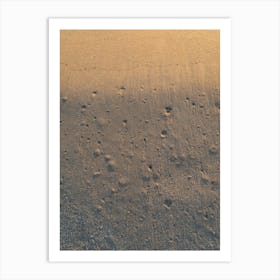 Abstract sand texture on the beach Art Print