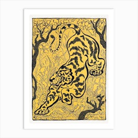 Tiger In The Jungle, Paul Ranson Art Print