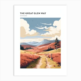 The Great Glen Way Scotland 1 Hiking Trail Landscape Poster Art Print