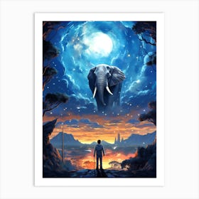 Elephant In The Sky Art Print