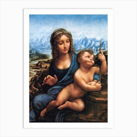 Madonna Of The Yarnwinder, Leonardo Da Vinci Art Print