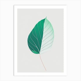 Mint Leaf Abstract 1 Art Print