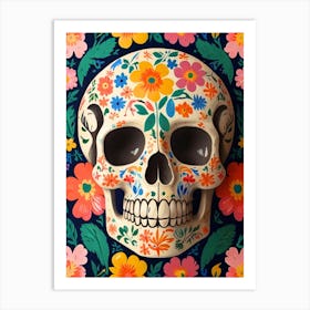 Day Of The Dead Skull 2 Art Print