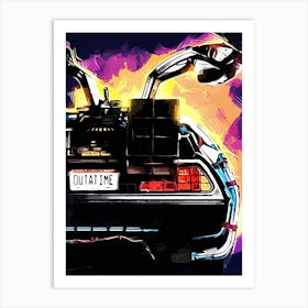 Back To The Future movies Art Print