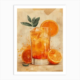 Orange Drink 20 Art Print