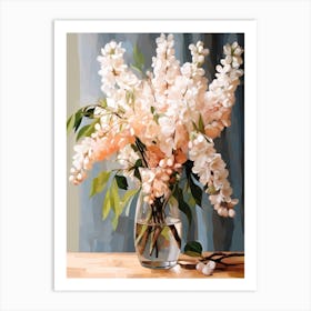 Wisteria Flower Still Life Painting 4 Dreamy Art Print