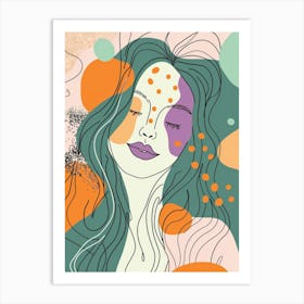 Portrait Of A Woman 511 Art Print