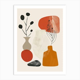 Abstract Vases And Objects 11 Art Print