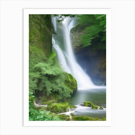 Cascade De Gairaut, France Realistic Photograph (1) Art Print