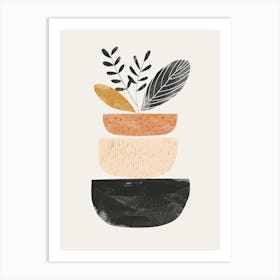 Pots And Plants 1 Art Print