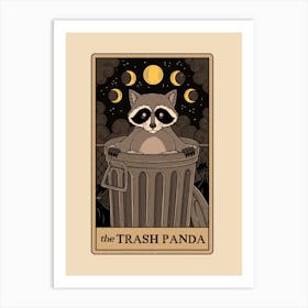 The Trash Panda Raccoons Tarot Art Print