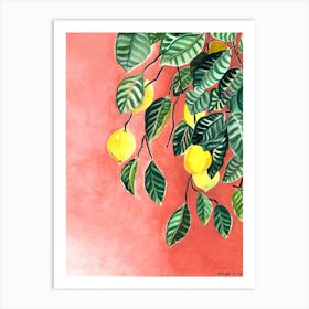 Lemons And Trees Art Print