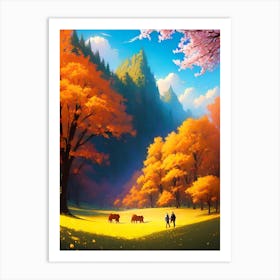 Autumn Forest 57 Art Print