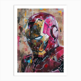 Iron Man Abstract Art Print