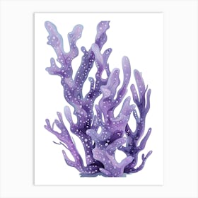 Purple Coral Art Print