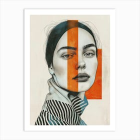 Portrait Of A Woman 495 Art Print