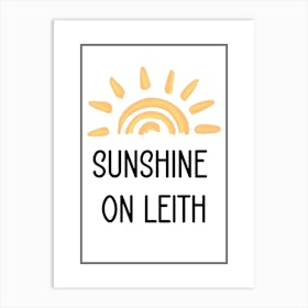 Sunshine On Leith Art Print