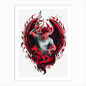 Angel Of Fire Art Print