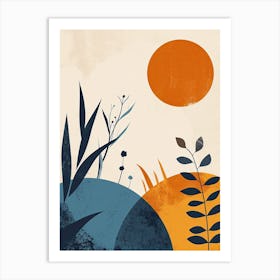 Sunset, Scandinavian Minimalism Art Print