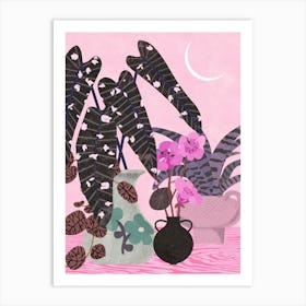 Twilight In the Garden Art Print