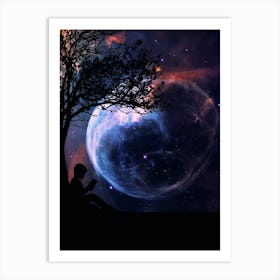 Study At Universe Art Print