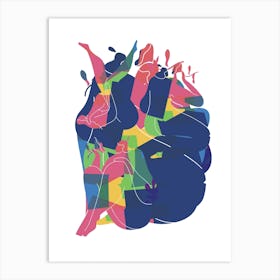 Colourful Mess Art Print