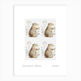 Cute Animals Collection Hamster 3 Art Print