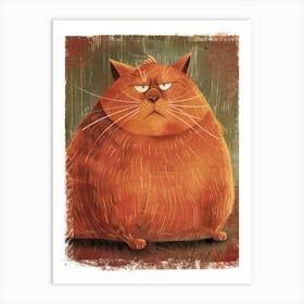 Orange Cat 10 Art Print