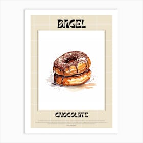 Chocolate Bagel 4 Art Print