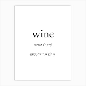 Wine Meaning Art Print