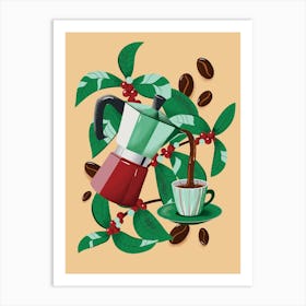 Moka Pot | Morning Coffee Art Print