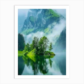 Lake In The Mountains Art Print