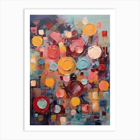 Abstract Circles 1 Art Print