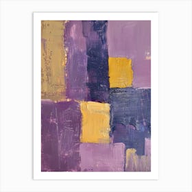 Purple Squares 4 Art Print