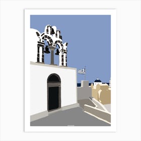 Greece, Santorini, Chapel Art Print