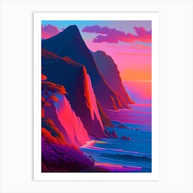 Na Pali Coast Dreamy Sunset 2 Art Print