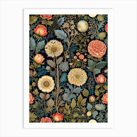 William Morris Floral Wallpaper 5 Art Print