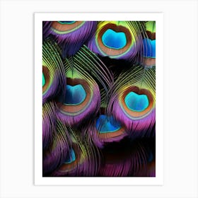 Peacock Feathers 11 Art Print