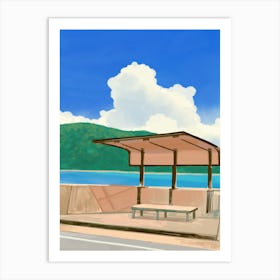 Bus Stop Art Print