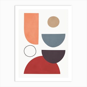 Geometry of circles and semicircles 2 Art Print