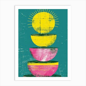 Stack Of Bowls 2 Art Print