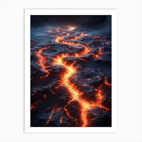 Lava Flow 2 Art Print