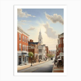 Town Square Art Print