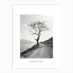 Poster Of Crete, Greece, Photography In Black And White 2 Art Print