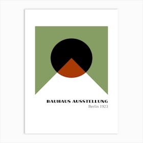 Bauhaus Green Exhibition 3 Art Print