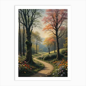 Path Through The Woods 2 Art Print