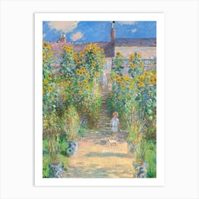 Claude Monet'S Garden 6 Art Print