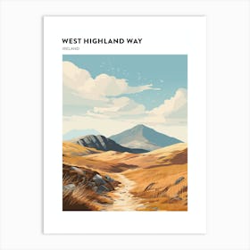 West Highland Way Ireland 3 Hiking Trail Landscape Poster Art Print